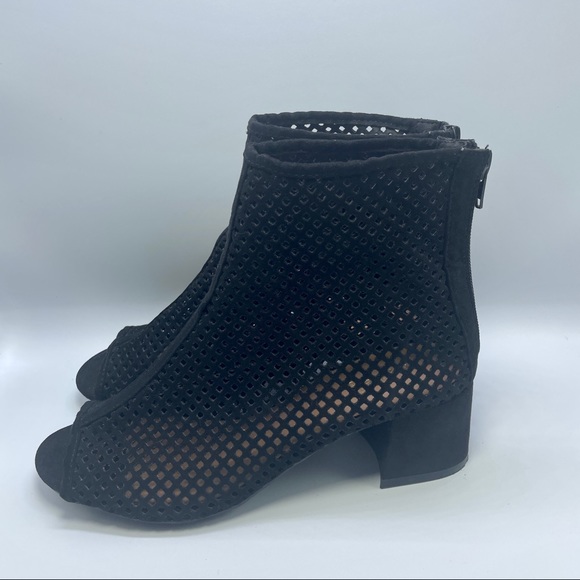 Qupid Block Heel Sandals Black Size 7 - Picture 2 of 7